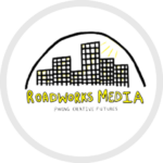 Logo of Roadworks Media with SBC Marketing London 