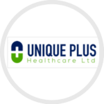 Logo of Unique Plus using SBC Marketing London Services for Design and Printer of Marketing materials 